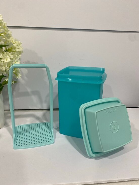 Tupperware Other - Tupperware Pick-Deli Square Aqua Blue 3-Pc Set Like New